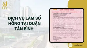 Dịch vụ làm sổ hồng tại Quận Tân Bình