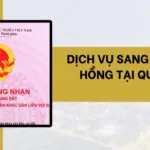 Dịch vụ sang tên sổ hồng tại Quận 1