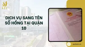 Dịch vụ sang tên sổ hồng tại Quận 10