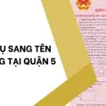 Dịch vụ sang tên sổ hồng tại Quận 5