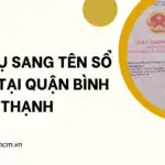 Dịch vụ sang tên sổ hồng tại Quận Bình Thạnh