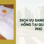 Dịch vụ sang tên sổ hồng tại Quận Tân Phú