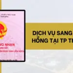 Dịch vụ sang tên sổ hồng tại TP Thủ Đức