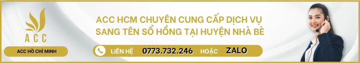 Dịch vụ sang tên sổ hồng tại huyện Nhà Bè