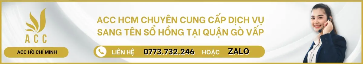 Dịch vụ sang tên sổ hồng tại quận Gò Vấp