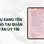 Dịch vụ sang tên sổ hồng tại quận bình tân uy tín