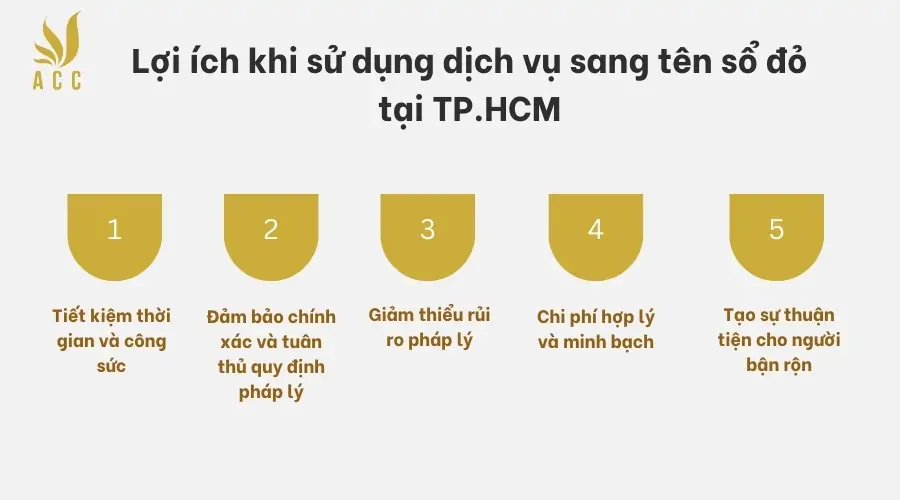 Lợi ích khi sử dụng dịch vụ sang tên sổ đỏ tại TP.HCM