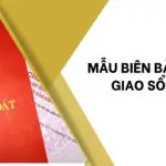 Mẫu biên bản bàn giao sổ đỏ