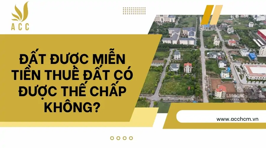 Đất được miễn tiền thuê đất có được thế chấp không