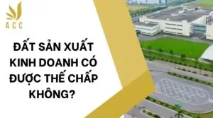 Đất sản xuất kinh doanh có được thế chấp không?