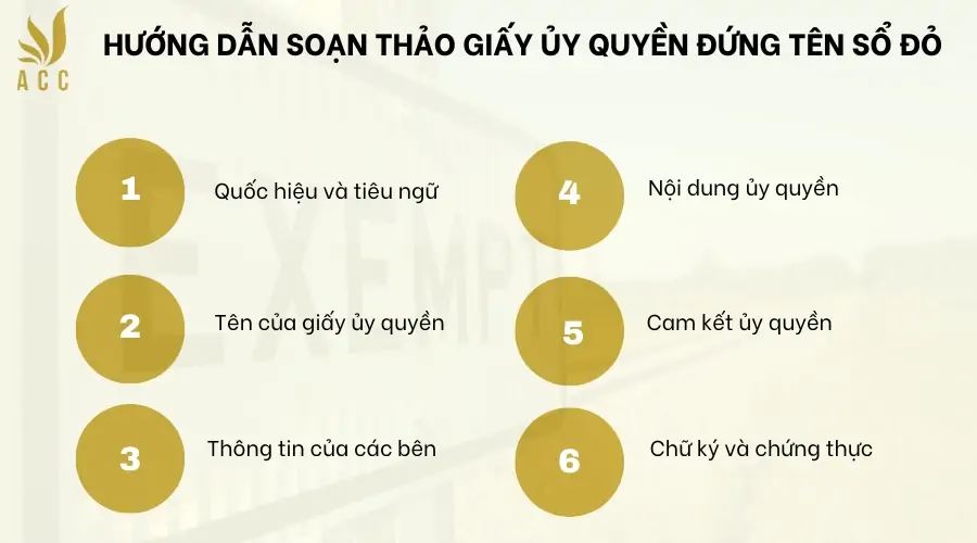 Hướng dẫn soạn thảo giấy ủy quyền đứng tên sổ đỏ