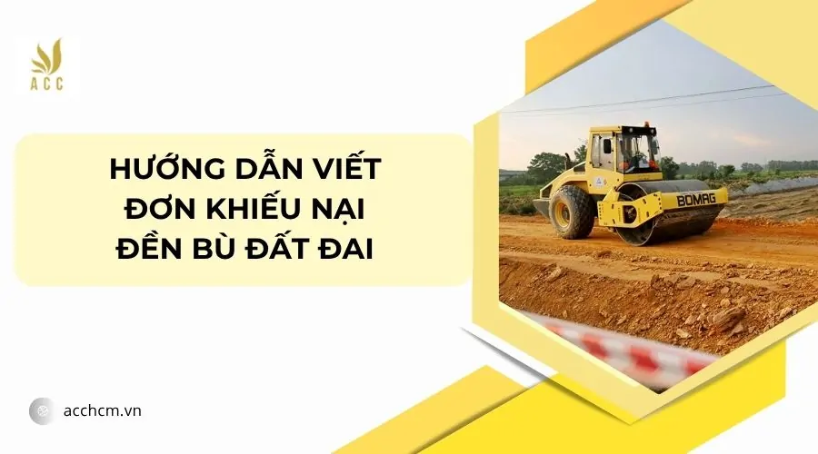 Mẫu đơn khiếu nại đền b&ugrave; đất đai