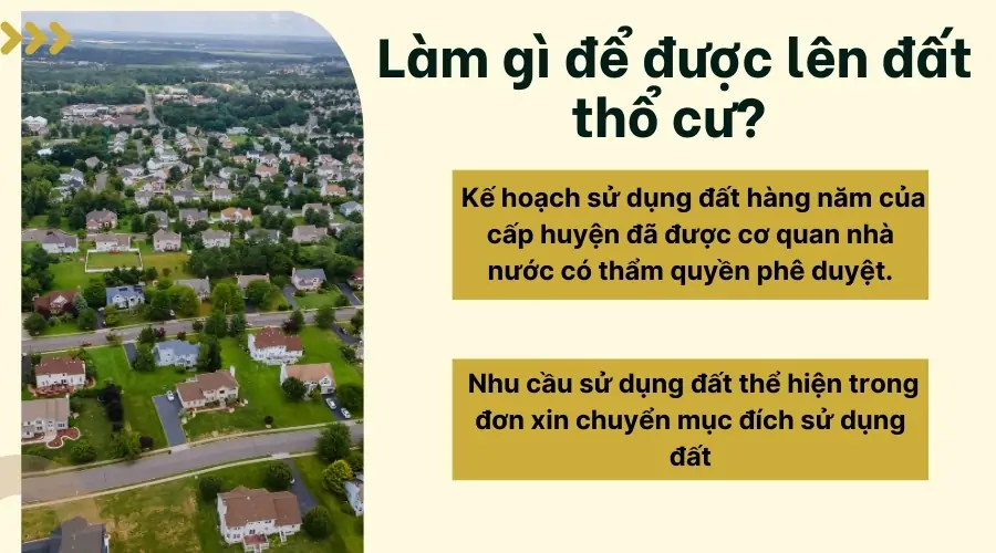 Làm gì để được lên đất thổ cư?