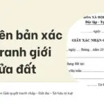 Mẫu biên bản xác định ranh giới thửa đất