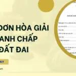 Mẫu đơn hòa giải tranh chấp đất đai