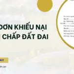 Mẫu đơn khiếu nại tranh chấp đất đai