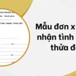 Mẫu đơn xin xác nhận tình trạng thửa đất