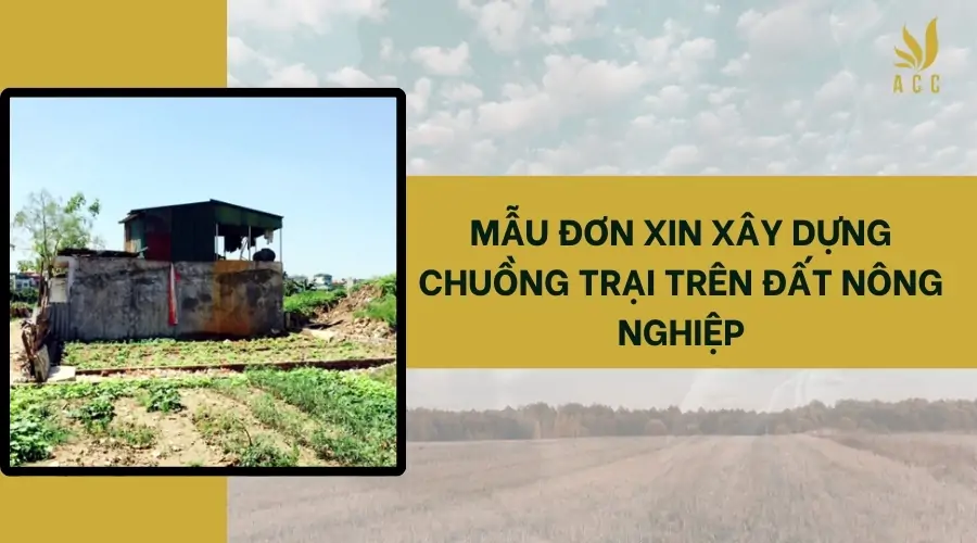 Mẫu đơn xin xây dựng chuồng trại trên đất nông nghiệp