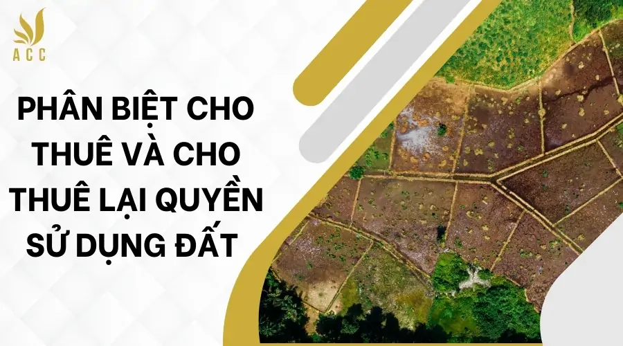 Phân biệt cho thuê và cho thuê lại quyền sử dụng đất