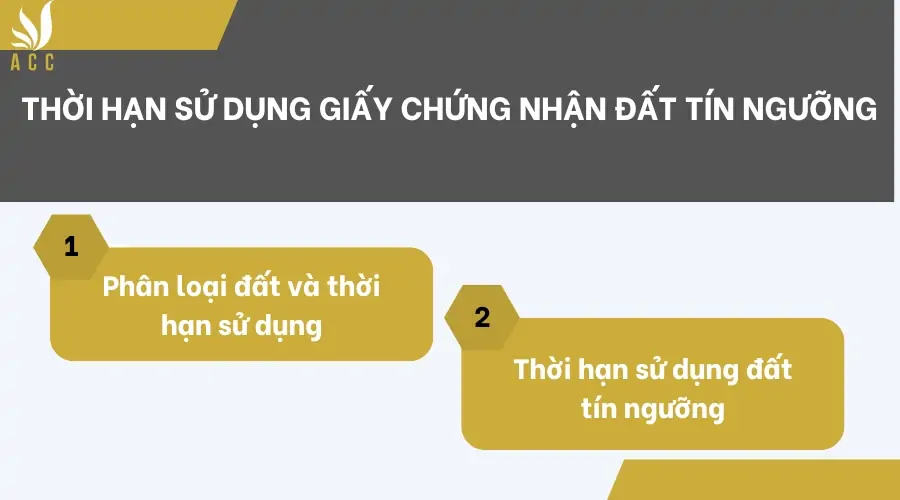 Thời hạn sử dụng giấy chứng nhận đất tín ngưỡng