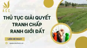 Thủ tục giải quyết tranh chấp ranh giới đất