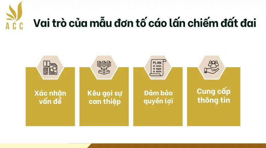 Vai trò của mẫu đơn tố cáo lấn chiếm đất đai