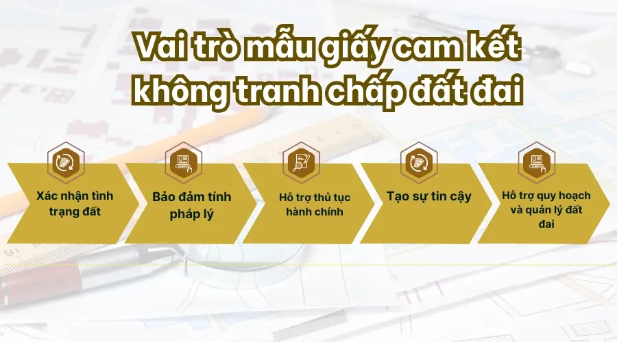 Vai trò mẫu giấy cam kết không tranh chấp đất đai