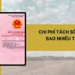 Chi phí tách sổ hồng bao nhiêu tiền?