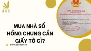 Mua nhà sổ hồng chung cần giấy tờ gì