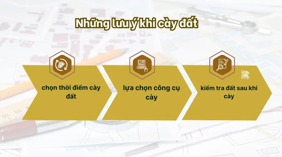 Những lưu ý khi cày đất