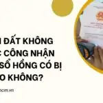 Phần đất không được công nhận trong sổ hồng có bị sao không