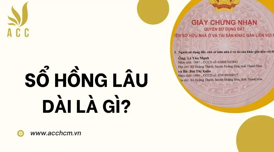 Sổ hồng lâu dài là gì