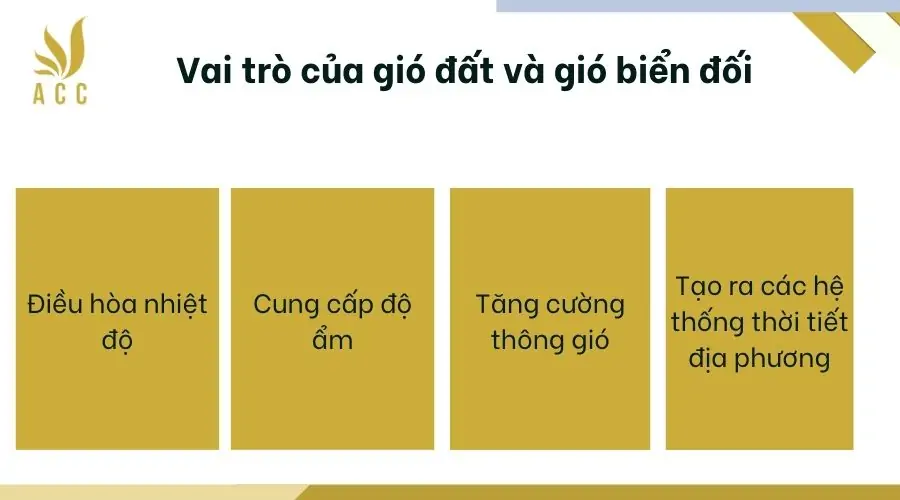 Vai trò của gió đất và gió biển đối