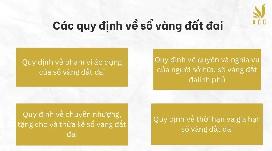 Các quy định về sổ vàng đất đai