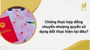 Chứng thực hợp đồng chuyển nhượng quyền sử dụng đất thực hiện tại đâu