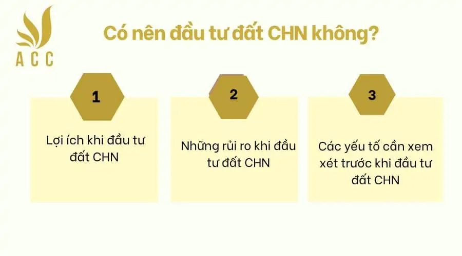 Có nên đầu tư đất CHN không