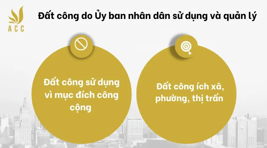 Đất công do Ủy ban nhân dân sử dụng và quản lý