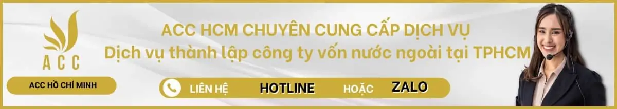 Dịch vụ thành lập công ty vốn nước ngoài tại TPHCM