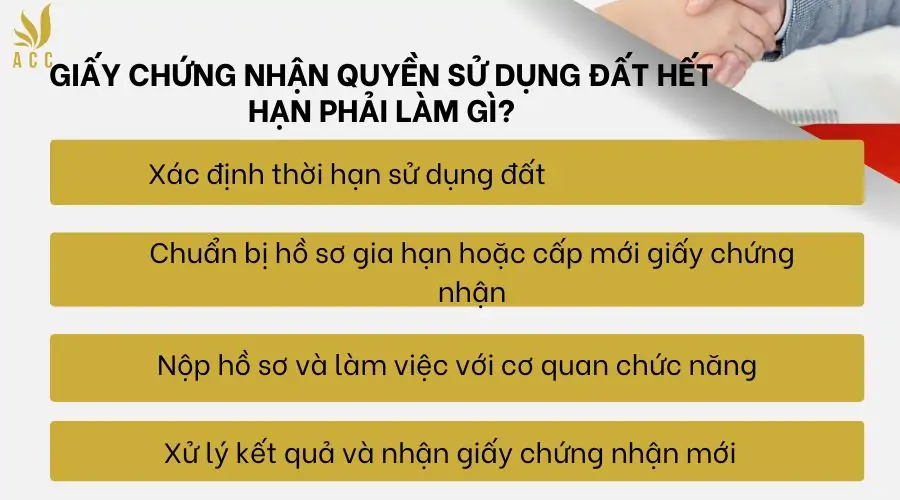 Giấy chứng nhận quyền sử dụng đất hết hạn phải làm gì 