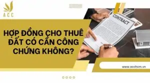 Hợp đồng cho thuê đất có cần công chứng không 