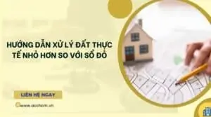 Hướng dẫn xử lý đất thực tế nhỏ hơn so với sổ đỏ_