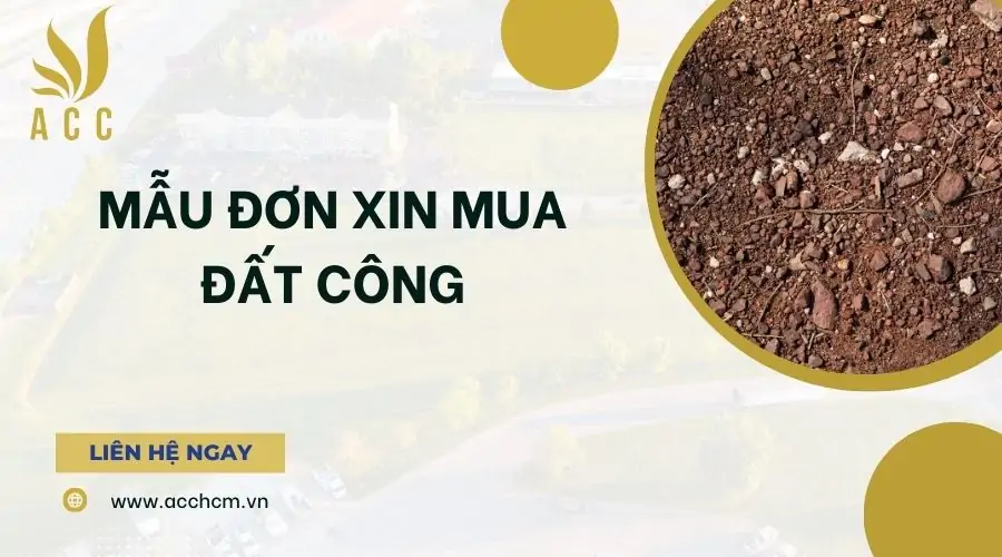 Mẫu đơn xin mua đất công