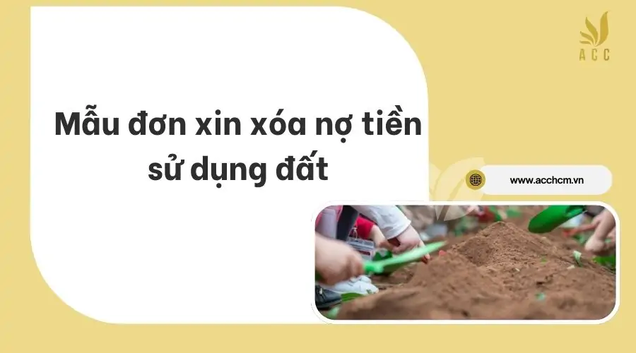 Mẫu đơn xin xóa nợ tiền sử dụng đất