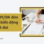 Mẫu số 09ĐK đơn đăng ký biến động đất đai