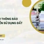 Mẫu thông báo nộp tiền sử dụng đất