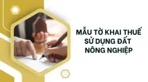 Mẫu tờ khai thuế sử dụng đất nông nghiệp