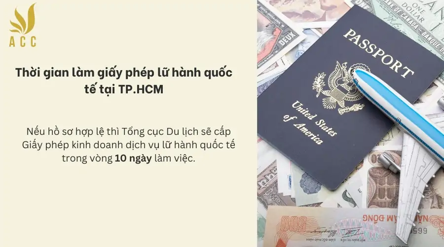 Thời gian làm giấy phép lữ hành quốc tế tại TP.HCM