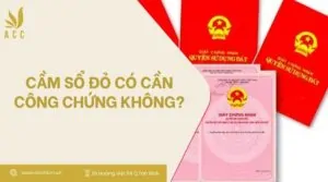 Cầm sổ đỏ có cần công chứng không?