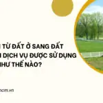 Chuyển từ đất ở sang đất thương mại dịch vụ_ được sử dụng như thế nào