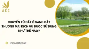 Chuyển từ đất ở sang đất thương mại dịch vụ_ được sử dụng như thế nào